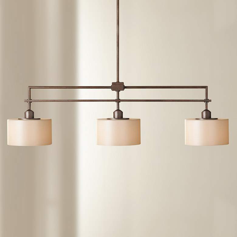 Image 1 Sunset Drive 40" Wide Bronze Kitchen Island Light Chandelier