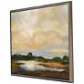 Sunset Hues 43" Square Giclee Framed Canvas Wall Art
