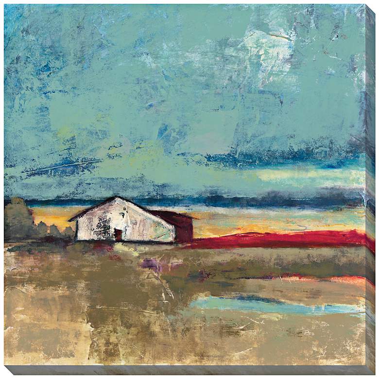 Image 1 Sunset Landscape I Giclee Indoor/Outdoor 40 inch Square Wall Art