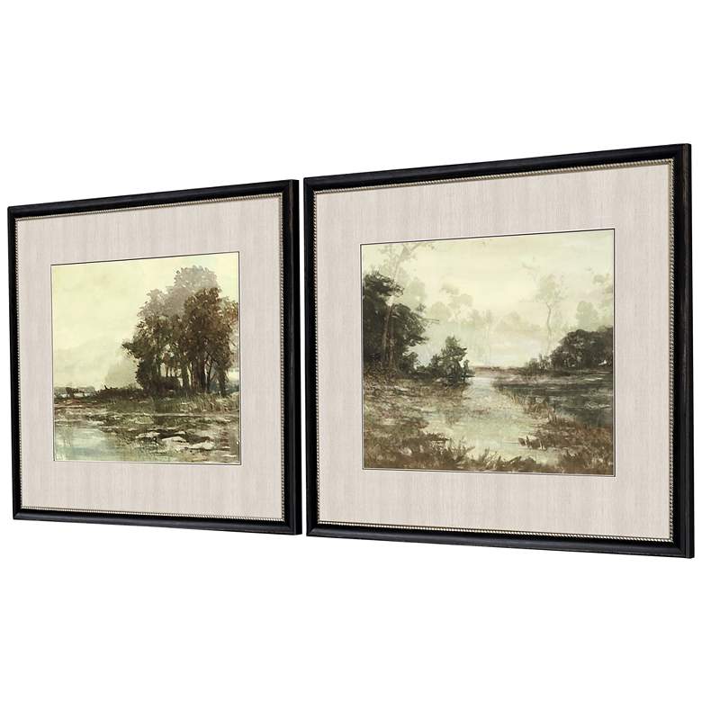 Image 4 Sunset Pond I 30 inch Wide 2-Piece Giclee Framed Wall Art Set more views