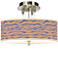 Sunset Stripes Giclee 14" Wide Ceiling Light