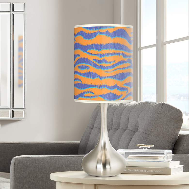 Image 1 Sunset Stripes Giclee Droplet Table Lamp