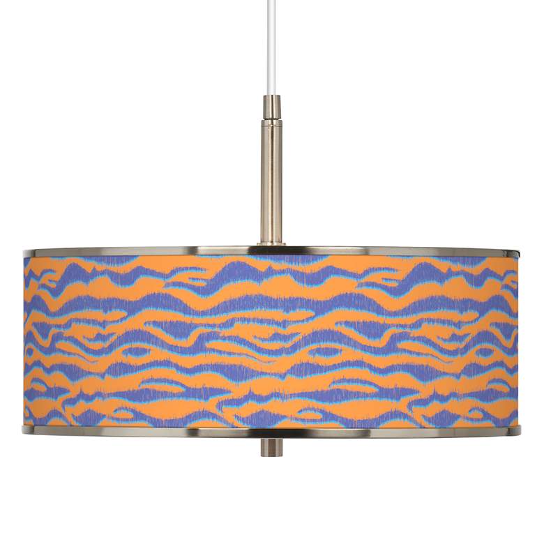 Image 1 Sunset Stripes Giclee Glow 16 inch Wide Pendant Light