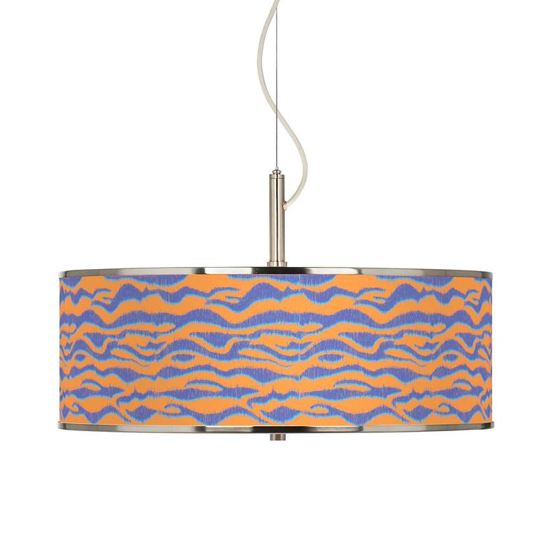 Image 1 Sunset Stripes Giclee Glow 20 inch Wide Pendant Light