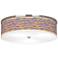 Sunset Stripes Giclee Nickel 20 1/4" Wide Ceiling Light