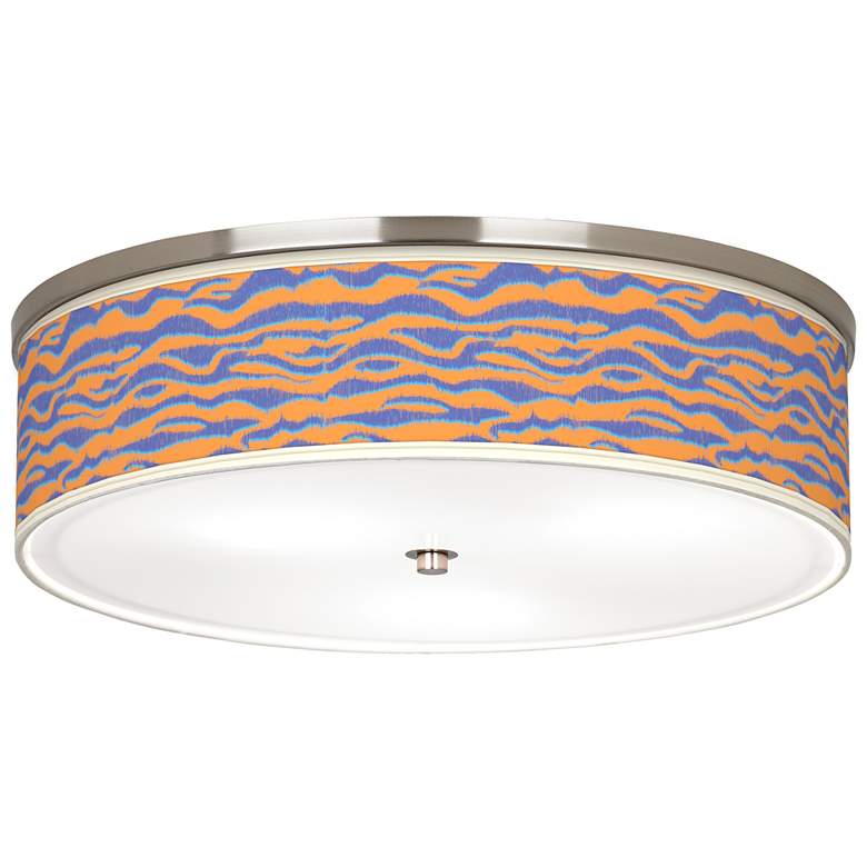 Image 1 Sunset Stripes Giclee Nickel 20 1/4 inch Wide Ceiling Light