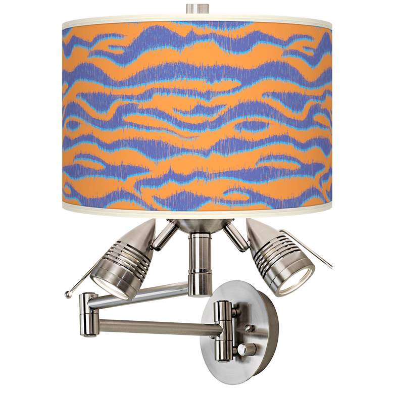 Image 1 Sunset Stripes Giclee Swing Arm Wall Lamp
