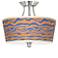 Sunset Stripes Tapered Drum Giclee Ceiling Light