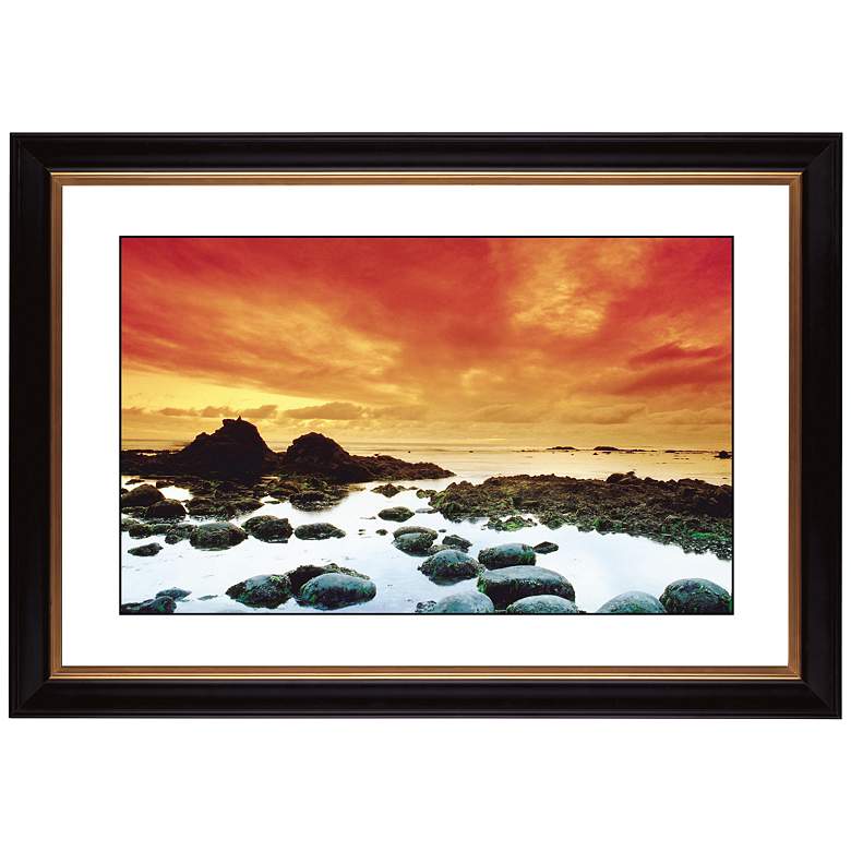 Image 1 Sunset Tide Pool Giclee 41 3/8 inch Wide Wall Art