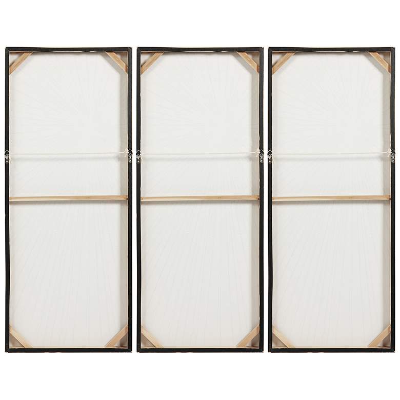 Image 6 Sunshine 48"H Textured Metallic 3-Piece Canvas Wall Art Set more views