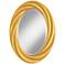 Sunshine Metallic 30" High Oval Twist Wall Mirror
