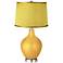 Sunshine Metallic - Satin Yellow Shade Ovo Table Lamp
