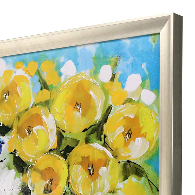 Image 3 Sunshine Yellow 44 inch High Rectangular Giclee Framed Wall Art more views