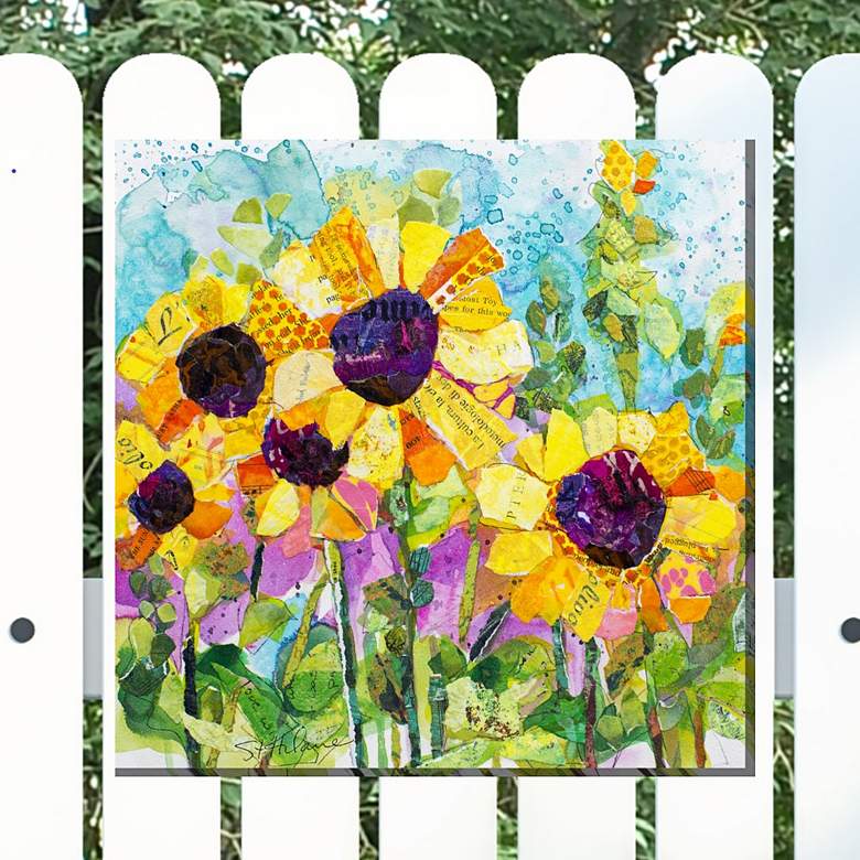 Image 1 Sunshiny Day No2 24" Square Outdoor Canvas Wall Art