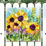 1_Sunshiny Day No2 24" Square Outdoor Canvas Wall Art