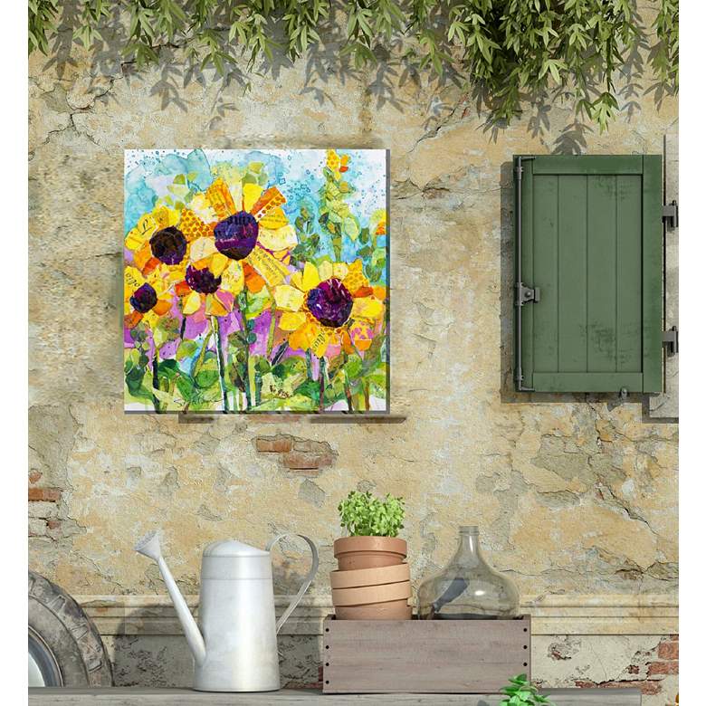Image 3 Sunshiny Day No2 24" Square Outdoor Canvas Wall Art more views