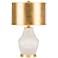 Sunstrike Ivory Glazed Ceramic Accent Table Lamp