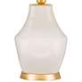 Sunstrike Ivory Glazed Ceramic Accent Table Lamp