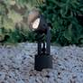 Super Duty 9" High Black Finish LED Landscape Spot Light in scene