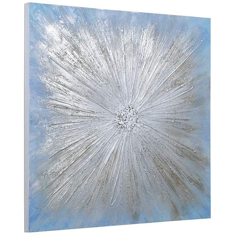 Image 7 Supernova 36" Square Hand-Painted Canvas Wall Art more views