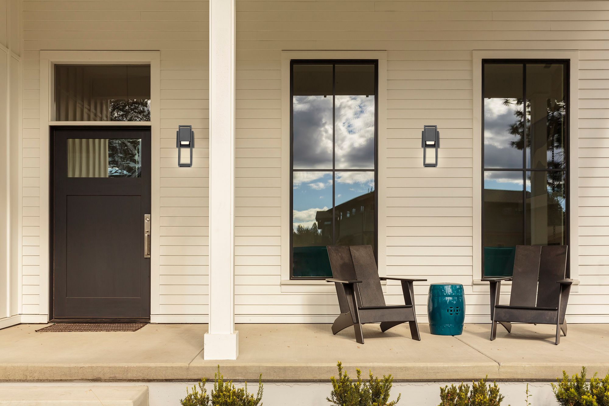 Supreme; 10W LED; Small Wall Lantern; Matte Black Finish