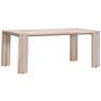 Sur 71 3/4"W Gray Teak Wood Rectangular Outdoor Dining Table