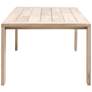 Sur 94 1/4"W Gray Teak Wood Rectangular Outdoor Dining Table