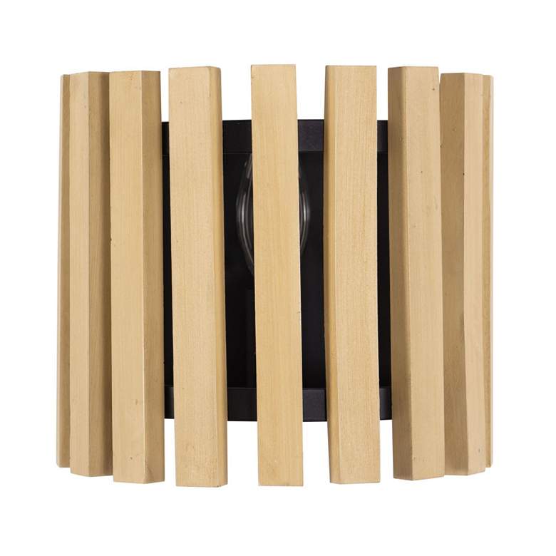Image 3 Suratto 1-Lt Sconce - Matte Black/Honey Blonde more views
