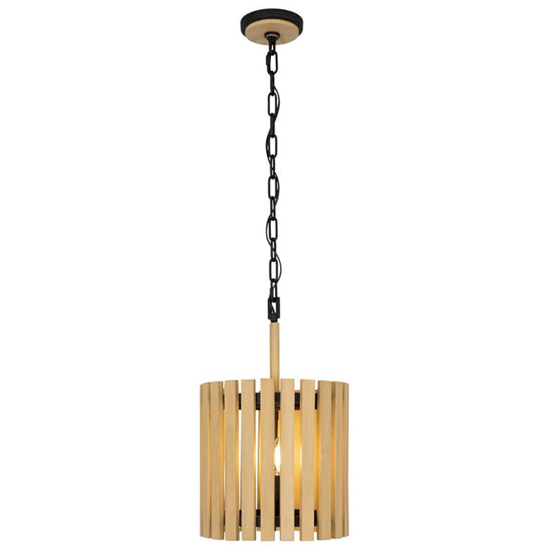 Image 3 Suratto 2-Lt Pendant - Matte Black/Honey Blonde more views