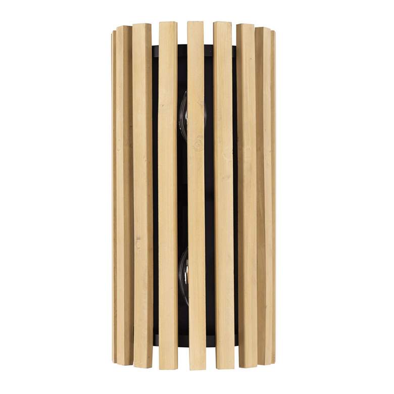 Image 3 Suratto 2-Lt Sconce - Matte Black/Honey Blonde more views