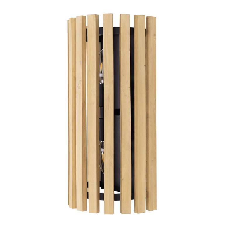 Image 4 Suratto 2-Lt Sconce - Matte Black/Honey Blonde more views