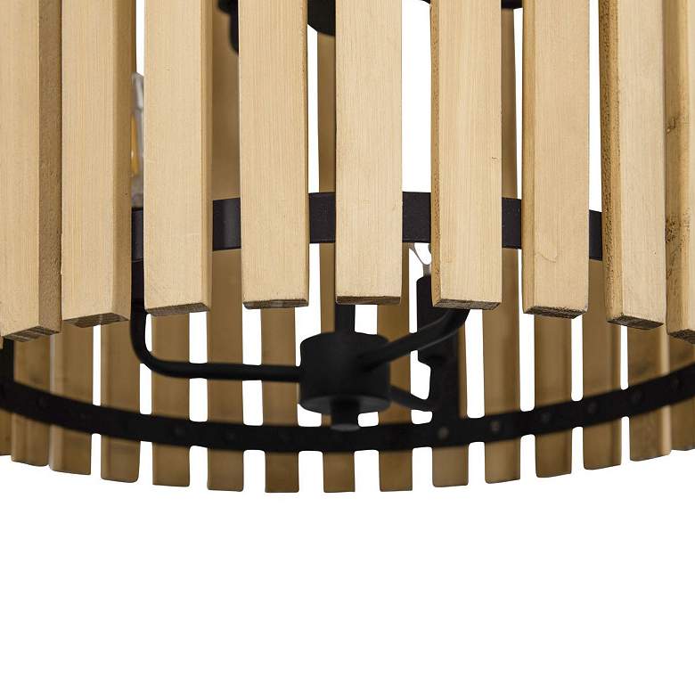 Image 6 Suratto 6-Lt Foyer - Matte Black/Honey Blonde more views