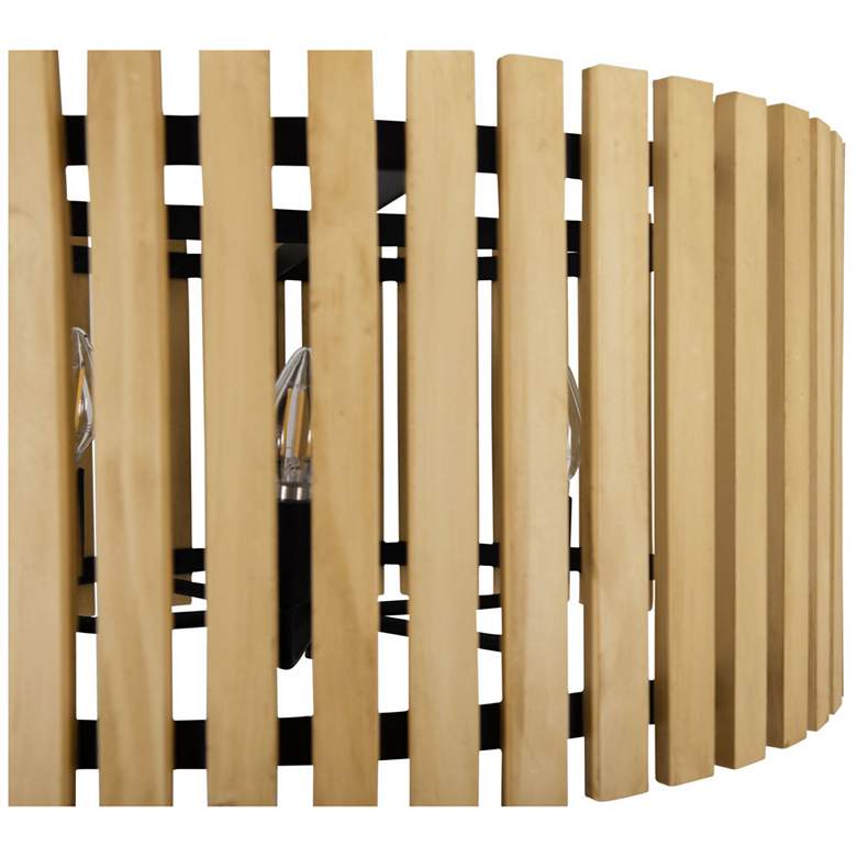 Image 6 Suratto 6-Lt Pendant - Matte Black/Honey Blonde more views