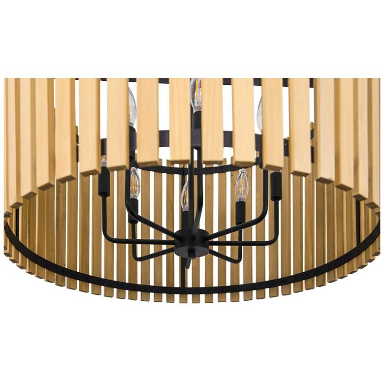 Image 6 Suratto 8-Lt Pendant - Matte Black/Honey Blonde more views