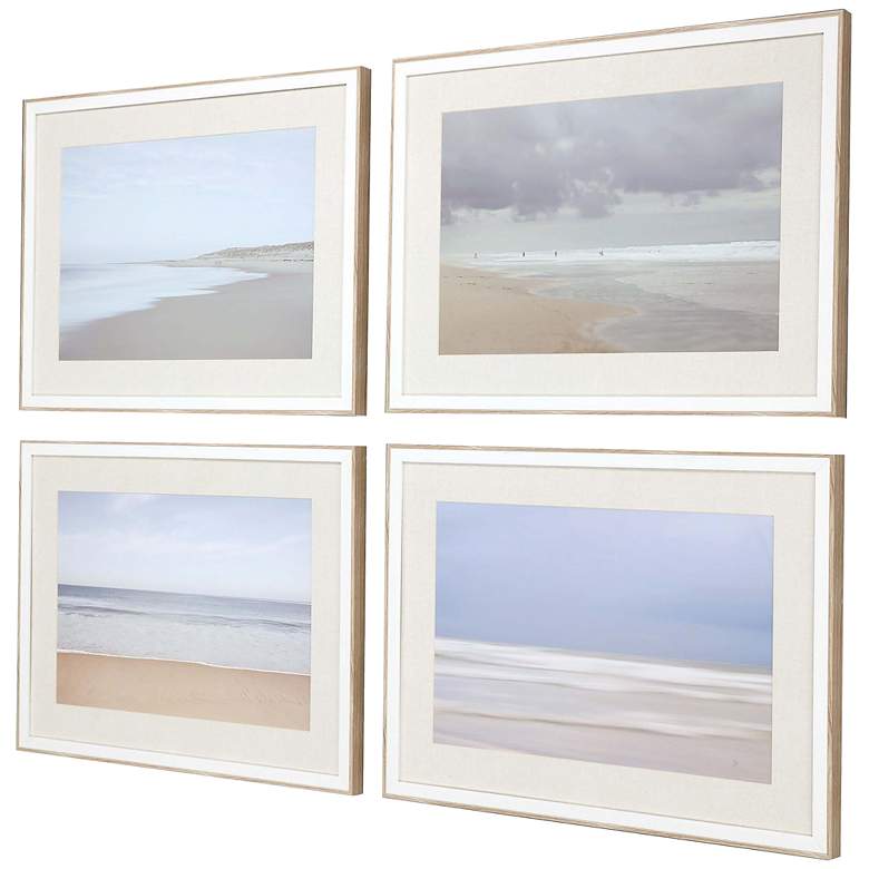 Image 4 Surf 24 inch Wide 4-Piece Rectangular Giclee Framed Wall Art Set more views