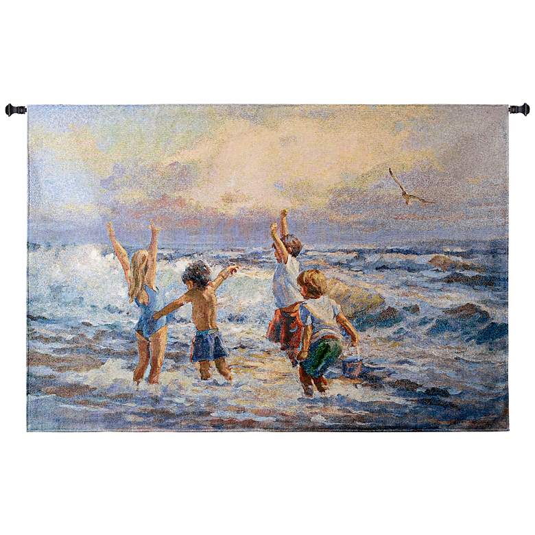 Image 1 Surf Dancers 53 inch Wide Wall Tapestry