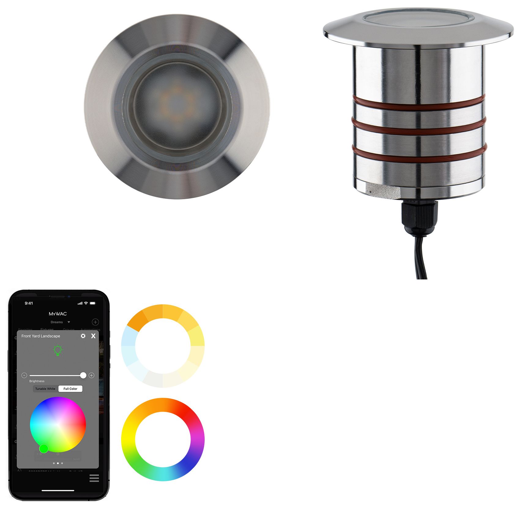 Image 2 Surface Mount 0.63"x2.88" Path Light 1-Light Bronze SS more views