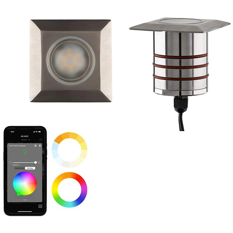 Image 2 Surface Mount 0.63"x2.88" Path Light 1-Light Stainless Steel more views