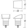 2_Surface Mount 0.63"x2.88" Path Light 1-Light Stainless Steel more views