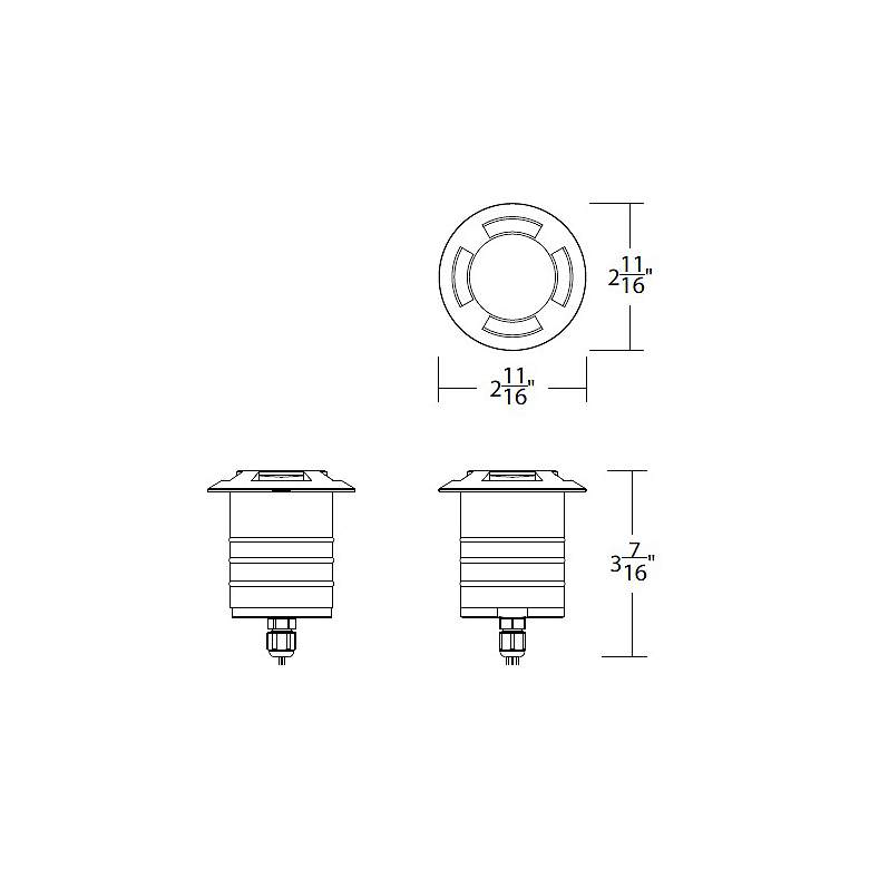 Image 2 Surface Mount 0.63"x2.88" Path Light 1-Light Stainless Steel more views