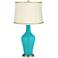 Surfer Blue Anya Table Lamp with President’s Braid Trim