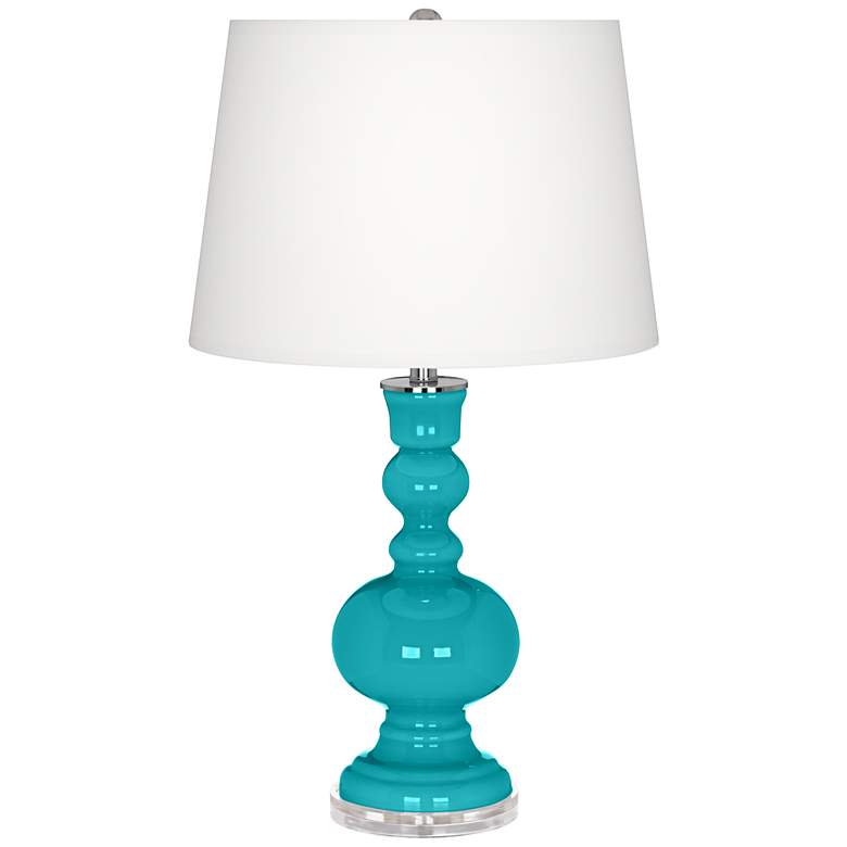 Image 2 Surfer Blue Apothecary Table Lamp with Dimmer