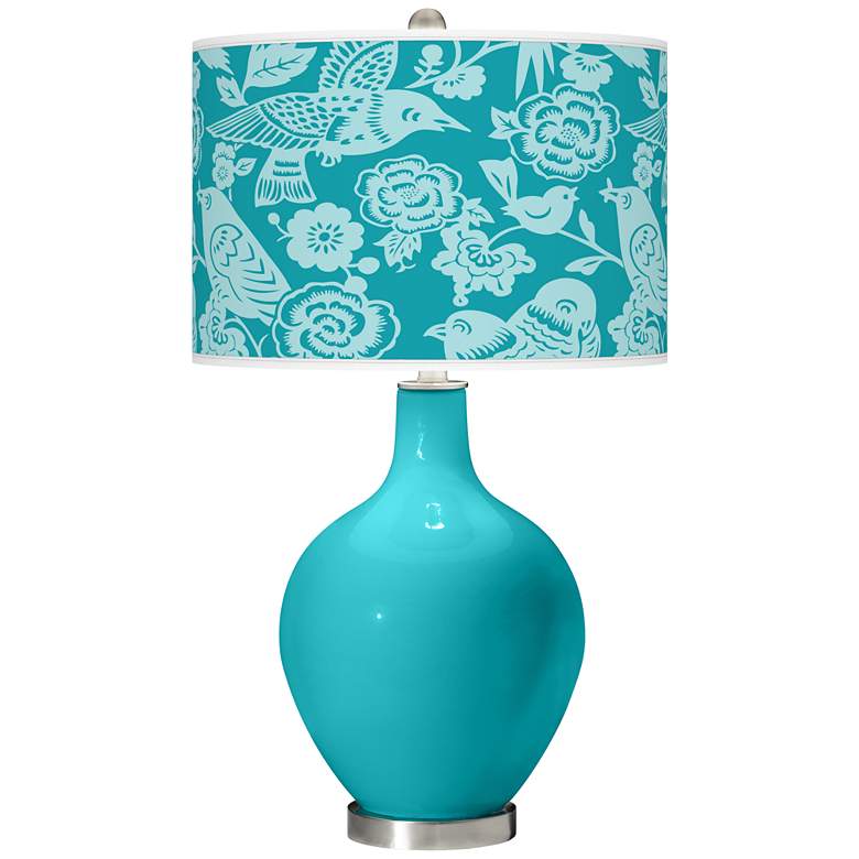 Image 1 Surfer Blue Aviary Ovo Table Lamp