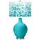 Surfer Blue Mosaic Giclee Ovo Table Lamp