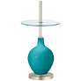 Surfer Blue Ovo Tray Table Floor Lamp
