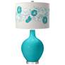 Surfer Blue Rose Bouquet Ovo Table Lamp