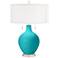 Surfer Blue Toby Table Lamp with Dimmer