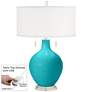 Surfer Blue Toby Table Lamp with Dimmer