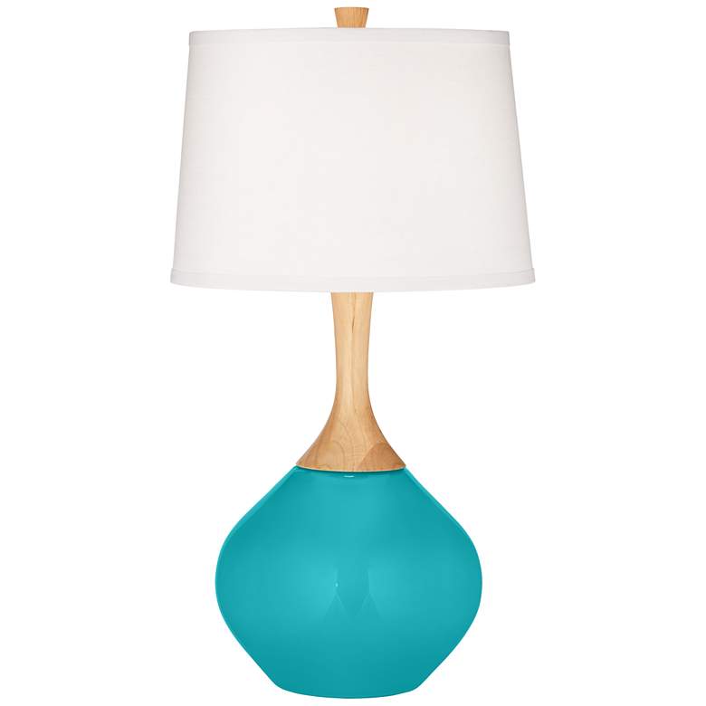 Image 2 Surfer Blue Wexler Table Lamp with Dimmer