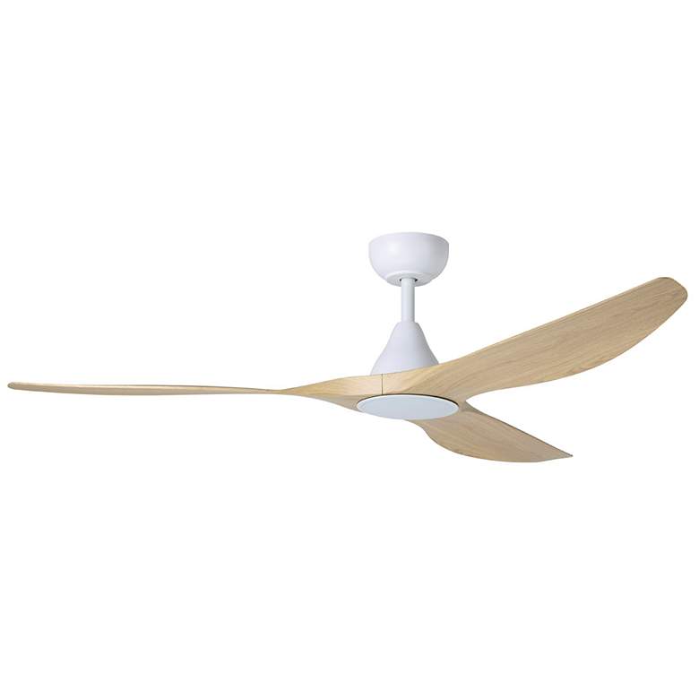 Image 1 Surfline 60" 3-Blade Fan w/ Dimmable LED Light Kit & Remote Oak Bl